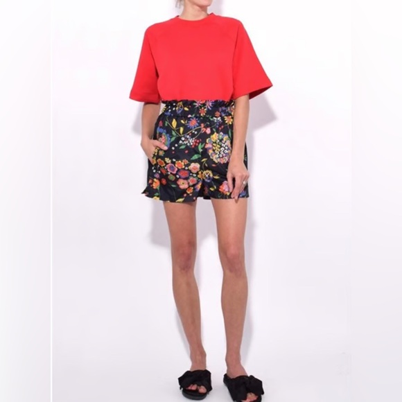 Tibi NWT Floral Nylon Shorts - Picture 1 of 11